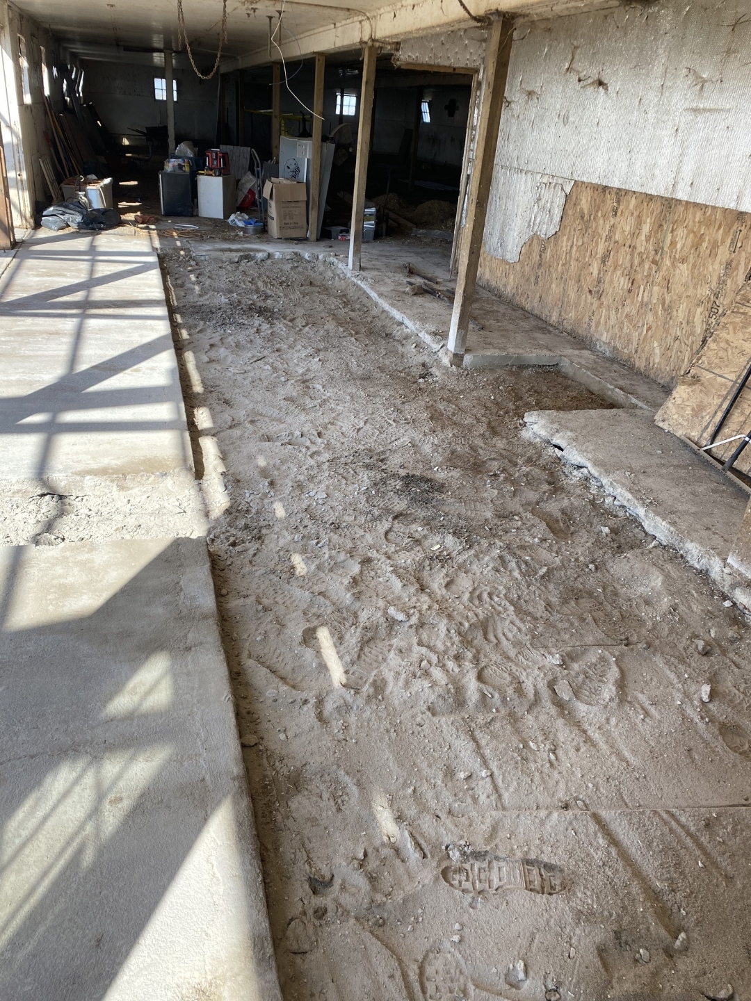 Concrete project before