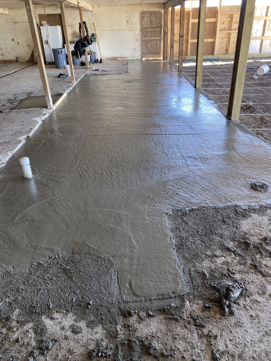 Concrete forms and rebar