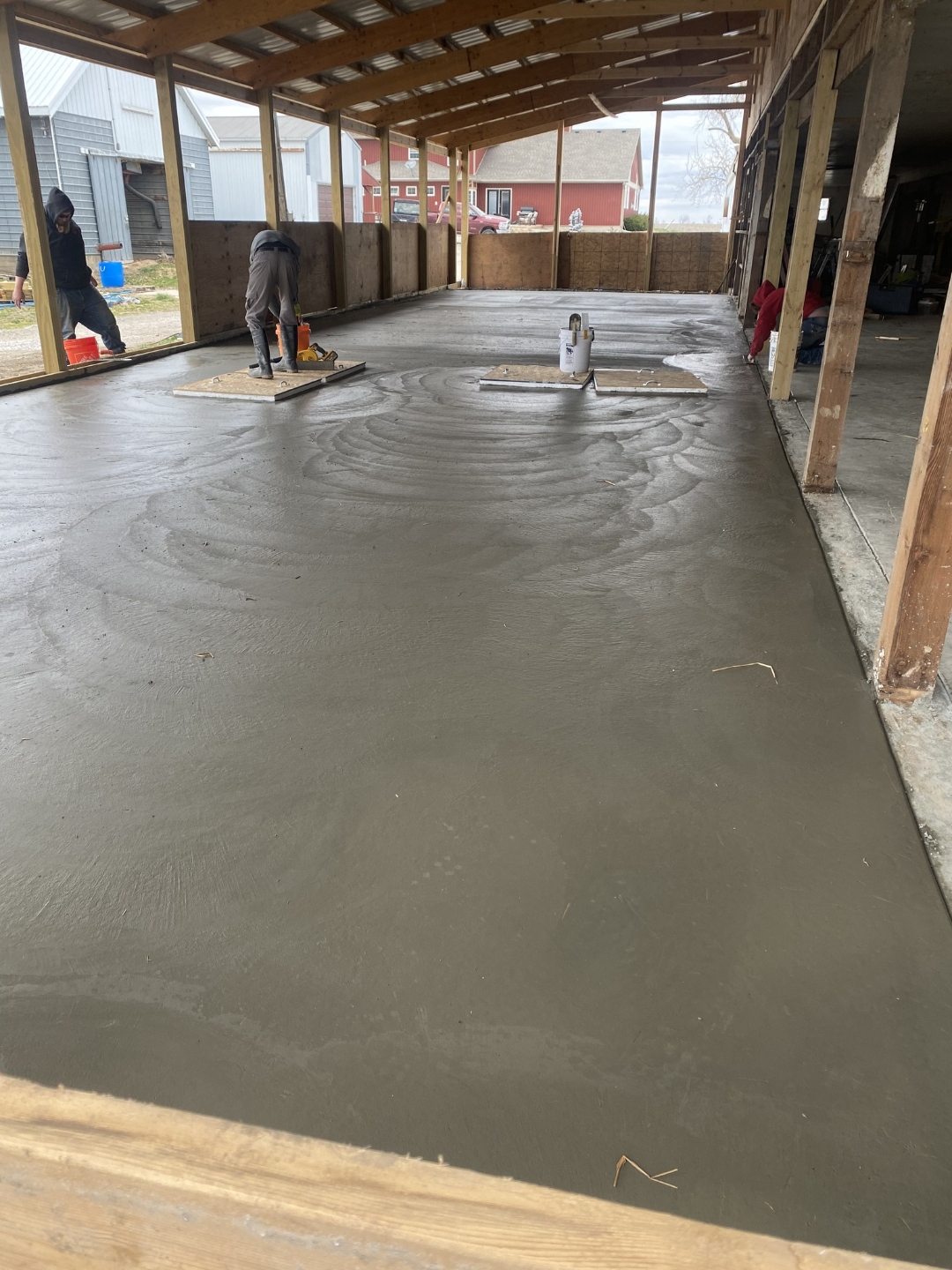 Concrete finishing