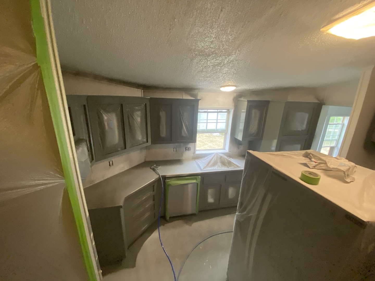 Cupboards primed and prepped