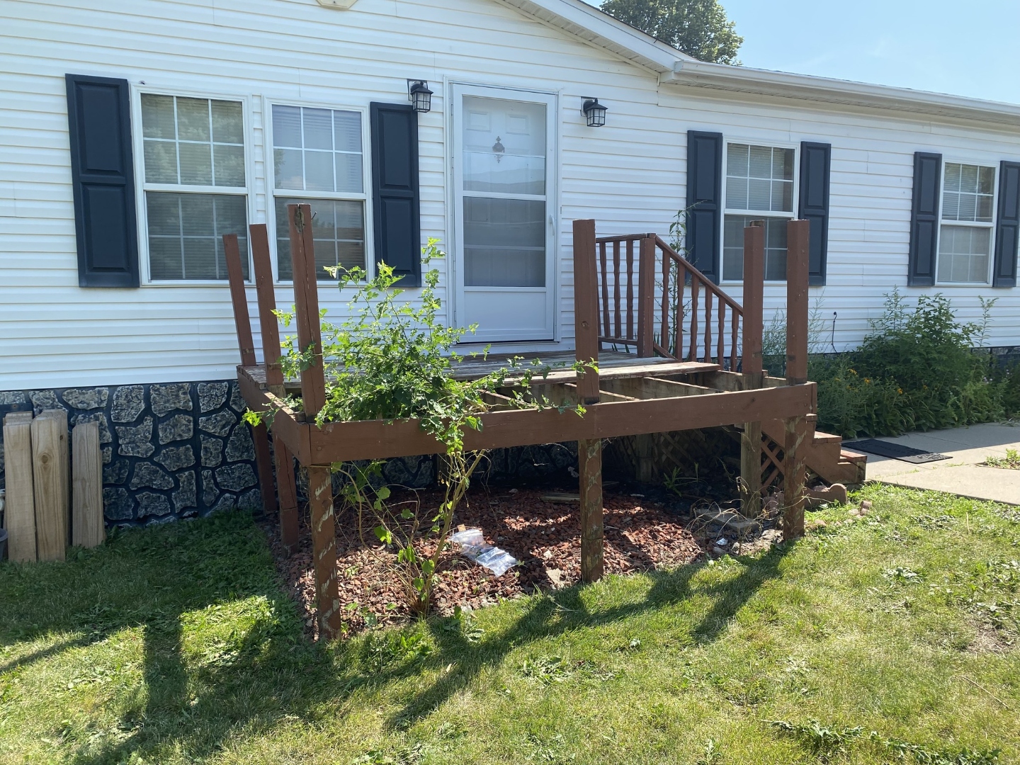 Small deck during rebuild