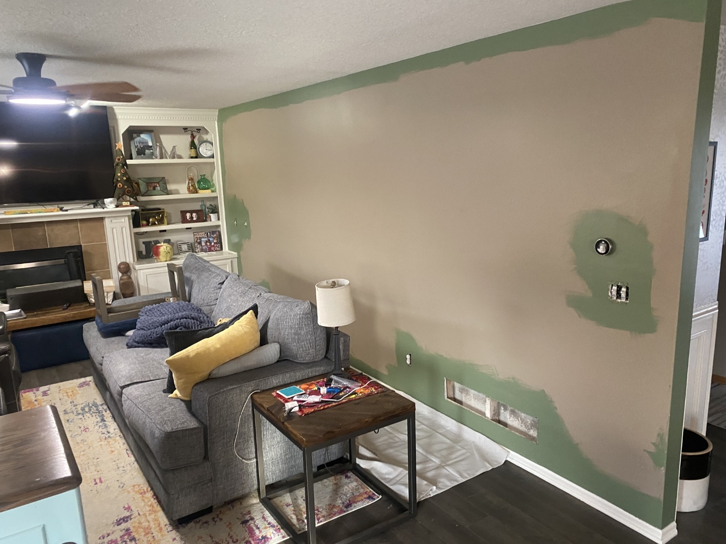 Interior painting before — room 1