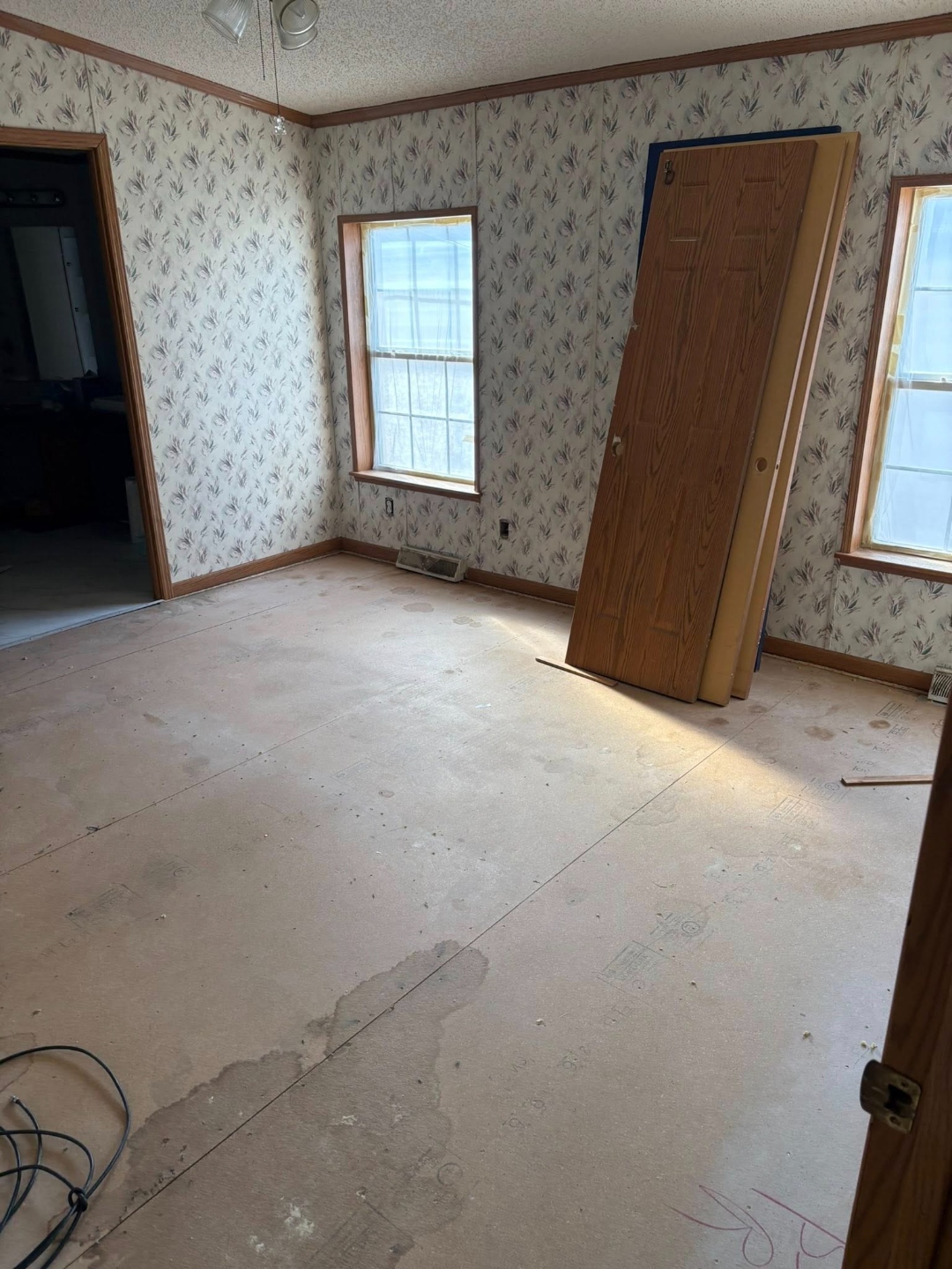 Room prepped for new flooring Iowa