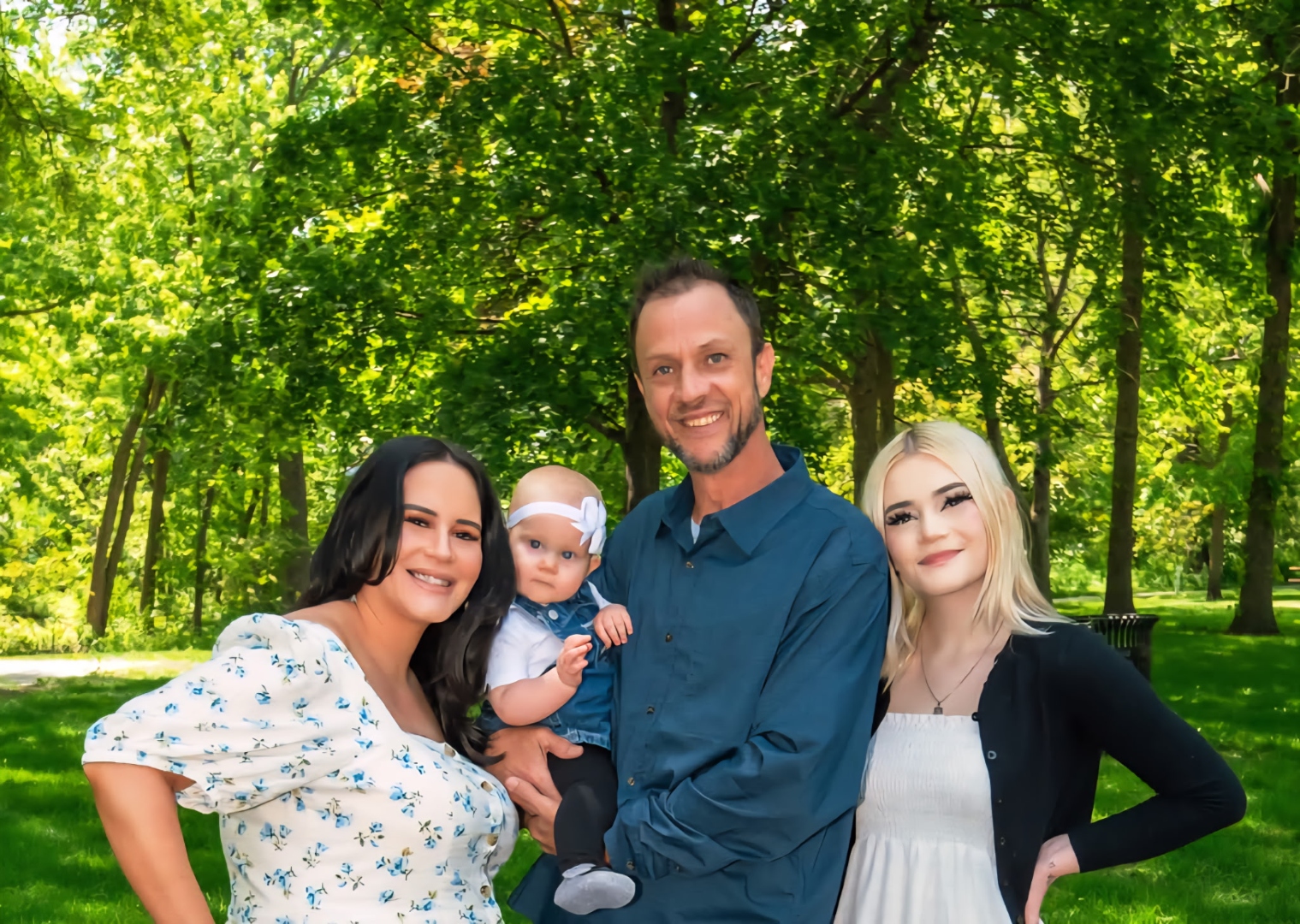 The TLC Construction family — Tim, Natalie, and their children